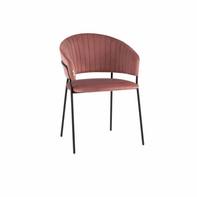 Стул-кресло Клен Брик сгр503 (велюр пыльно-розовый)