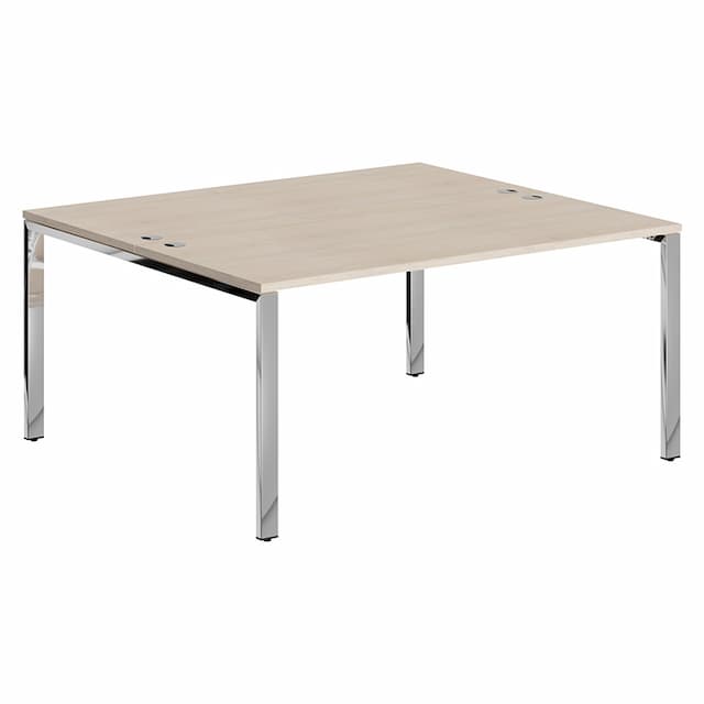 Стол 2-х местный Skyland XGWST 1614.1 бук тиара/нержавеющая сталь 1600х1400х750 XTEN GLOSS