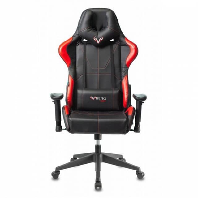 Кресло игровое Zombie VIKING 5 AERO черный/красный эко.кожа с подголов. крестов. пластик