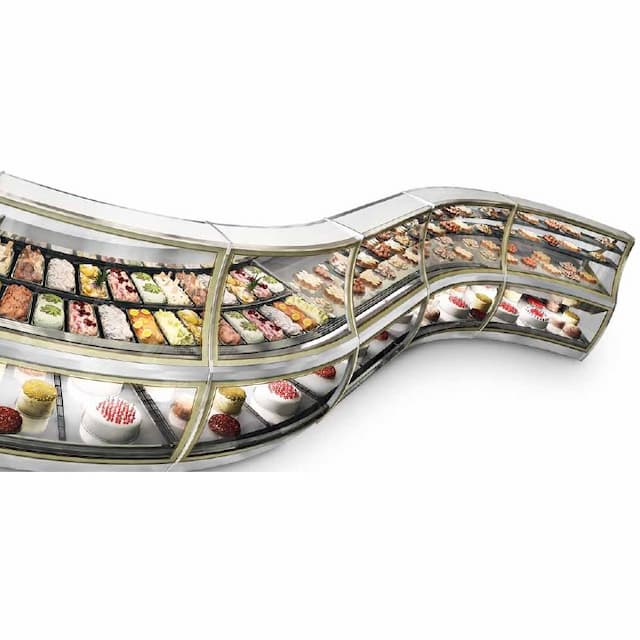 Угловая витрина для мороженого ISA PAGODA ARIA AE 30 1M EXC H150 без агрегата