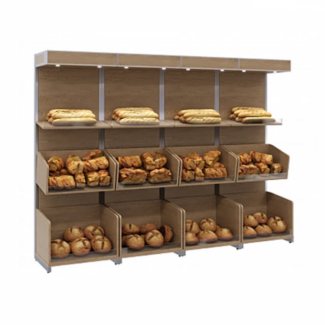 Нейтральная пристенная витрина Полюс CARBOMA S5-22 09