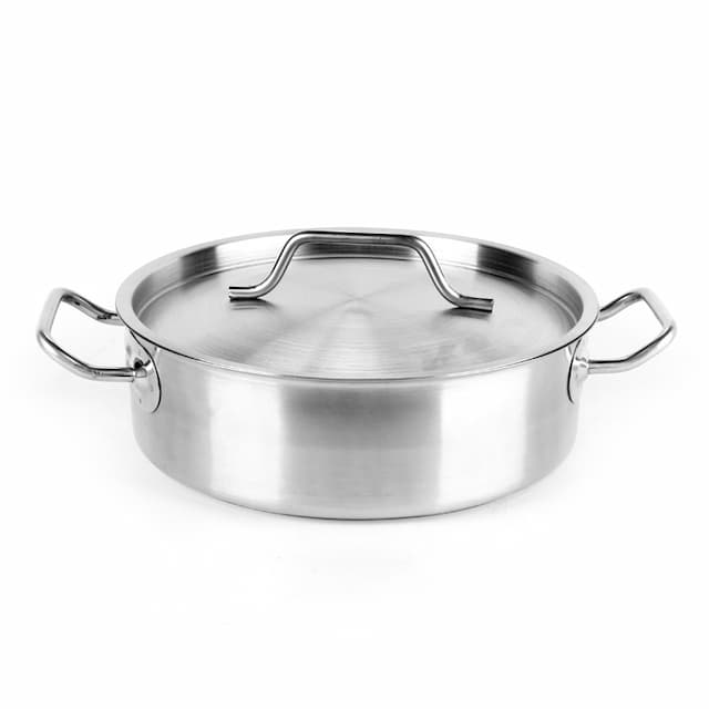 Кастрюля с тройным дном  Viatto 450х170мм объем 27L с дв.ручками, 101329